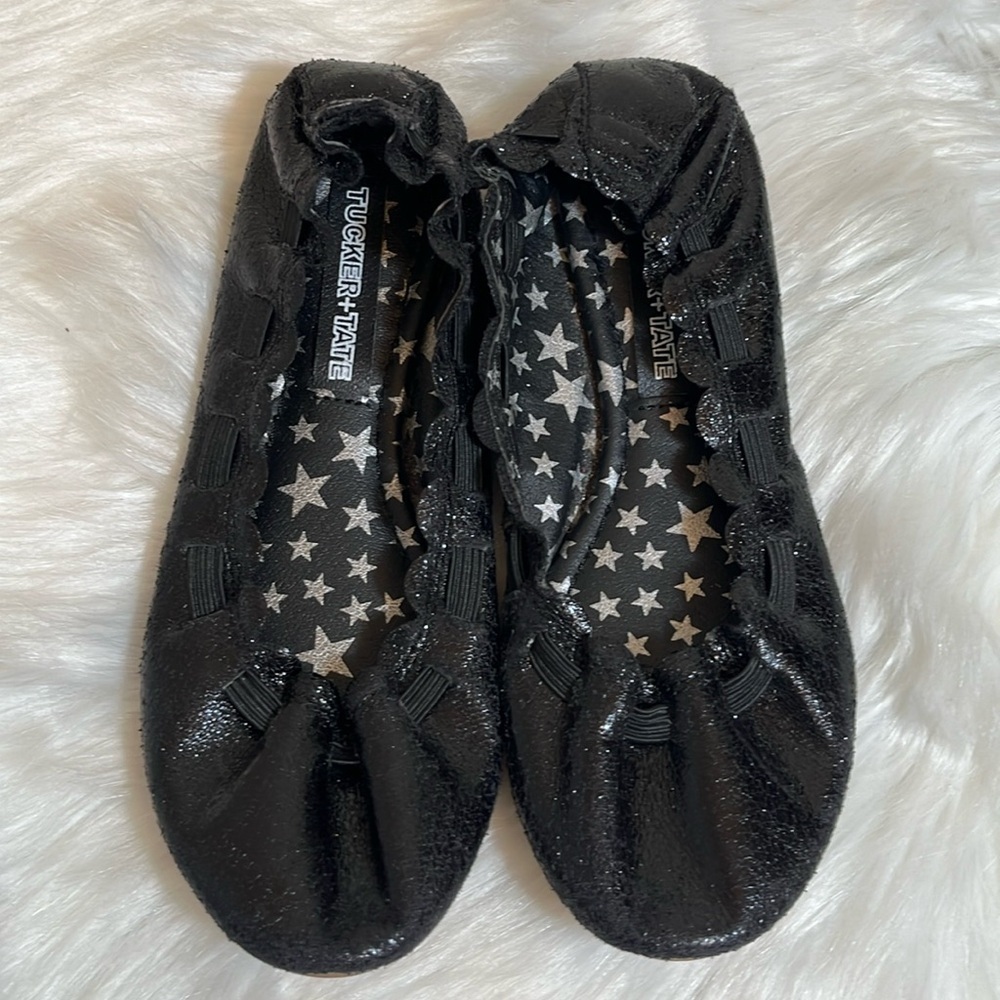 Tucker + Tate Black Flats Girl Dress Shoes